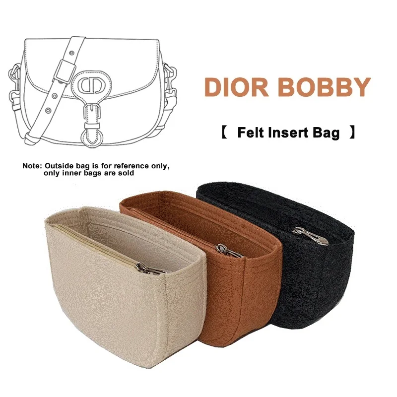 Felt Insert Bag Organiser Insert for D BOBBY Bag Organizer Multi Pocket Compartment Storage Inner Lining