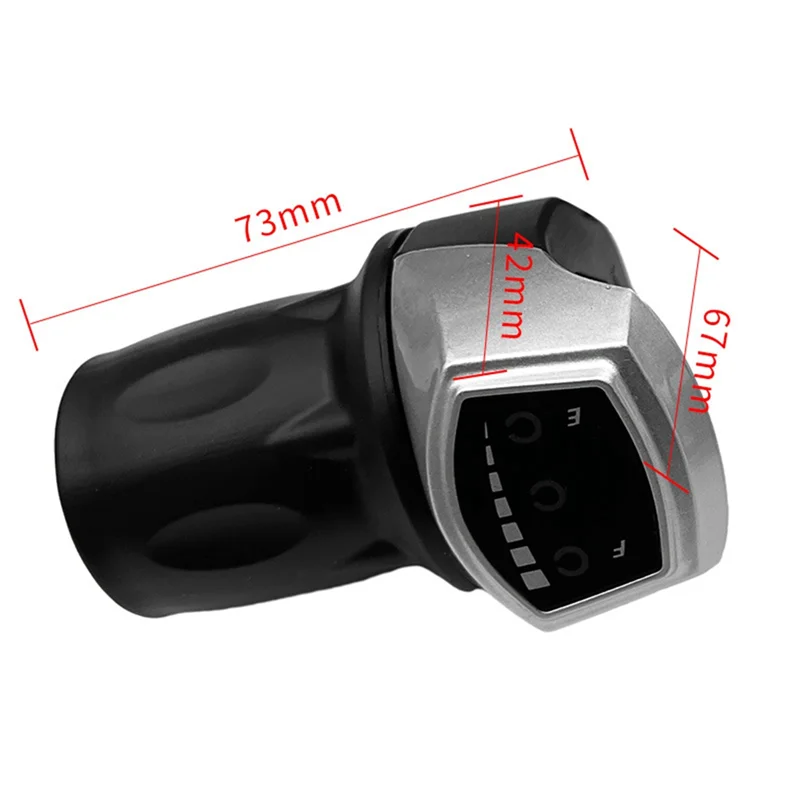 118DX Half Handlebar Accelerator SM Plug Left/Right Handle For E-Bike Half Twist Throttle Electric Scooter Bike-AT20