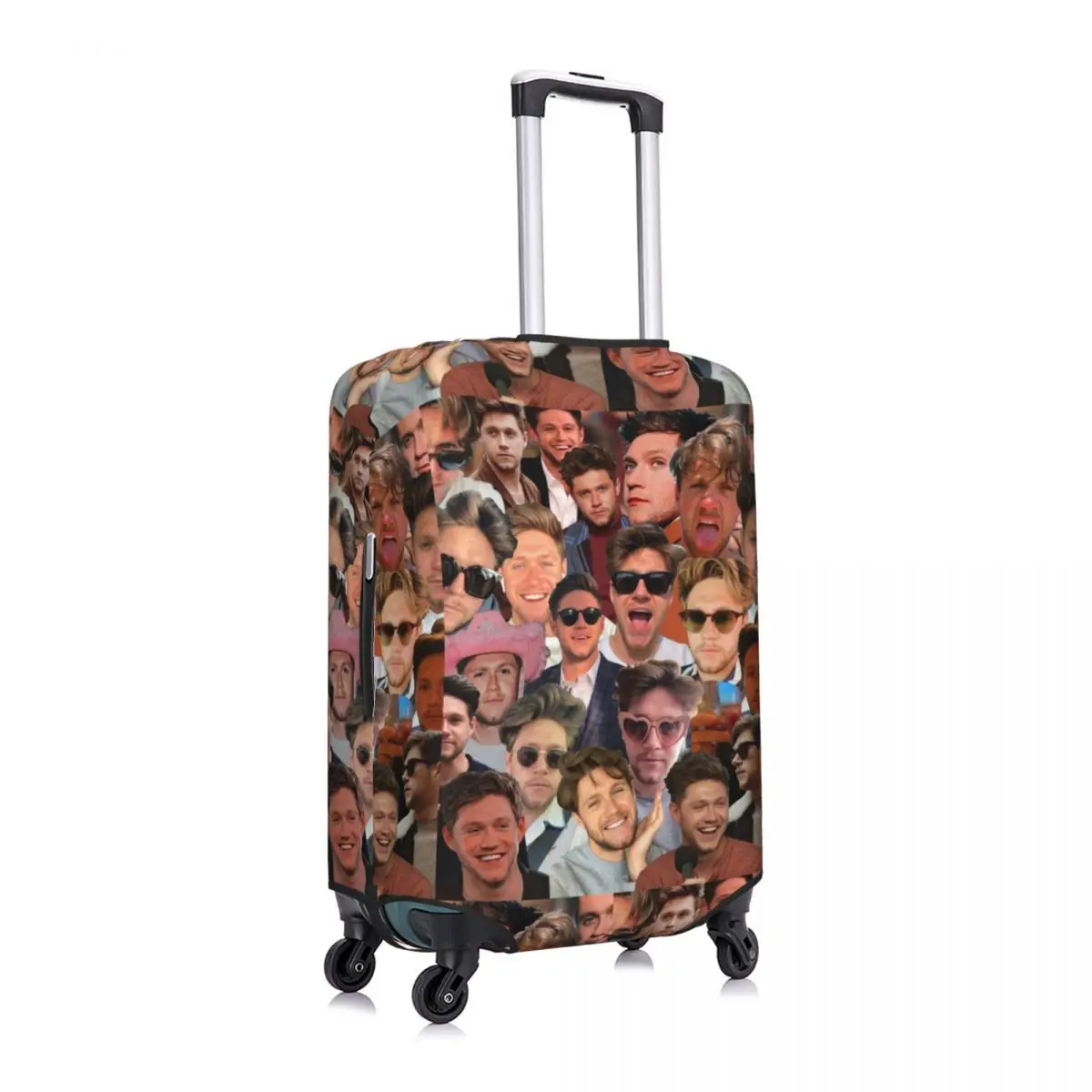 NiallHoran Photo Collage Suitcase Cover Funny Business Protection Vacation Fun Luggage Supplies Christmas Gift