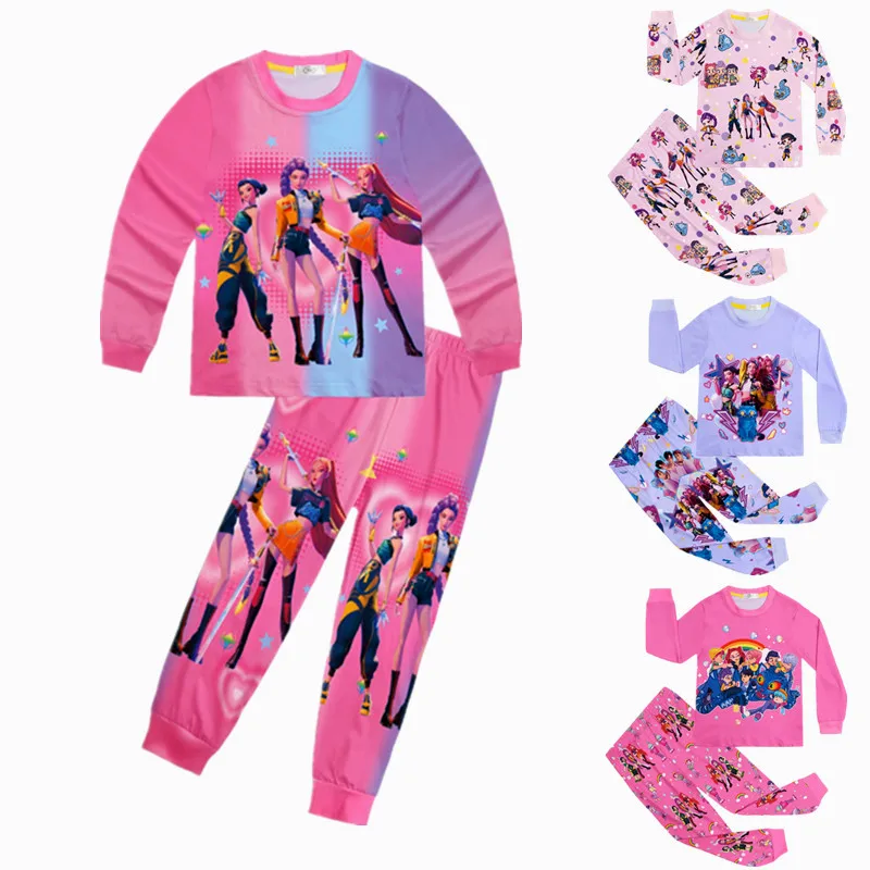 K-Kpop D-Demon H-Hunters Ensemble 2 Pièces Pyjama Pour Garçons Et