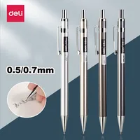 Deli Metal Mechanical Pencil 0.7mm 2B Lead Pencil Refill for Kids Writing Sketching Art Drawing Stationery Automatic Pencil Set 1