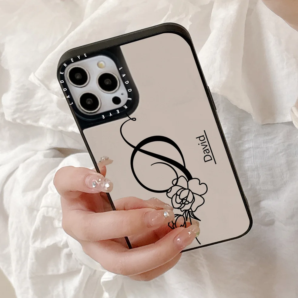 Personalized Custom Rose Name Case for iPhone 16 15 14 thumbnail 6