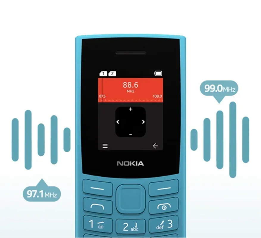 Nokia 105 4G 2023 Feature Phone Dual SIM Bluetooth 5.0 multi-language Hebrew Keyboard long standby used phone 5