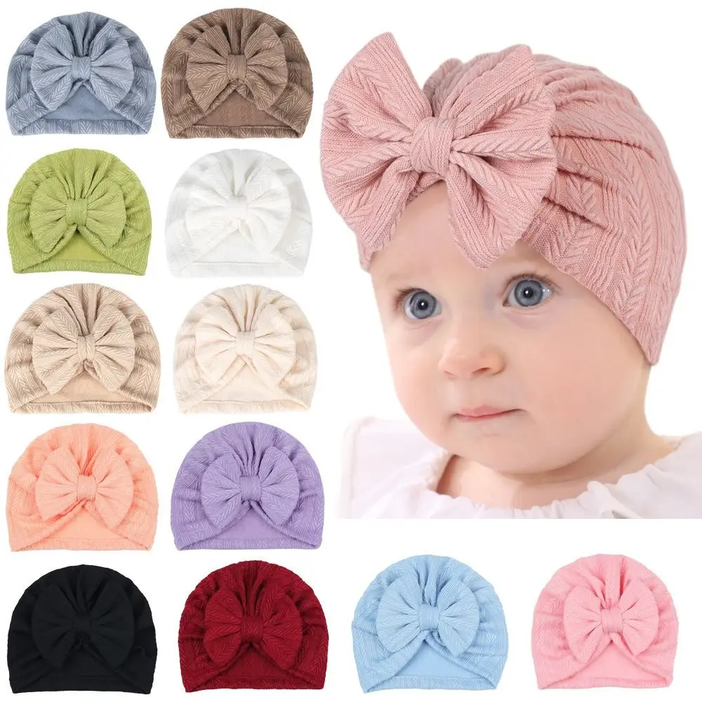 Blended Summer Cap For New Born Baby With Bow main image 1