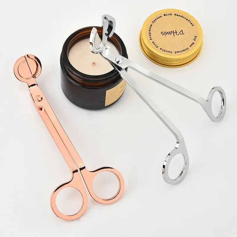 Premium Stainless Steel Candle Wick Trimmer and DIY Candle Making Tool Set