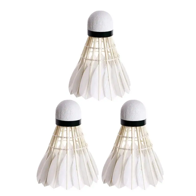 

Feather Badminton Balls Foam Head Duck Feather Badminton Ball High Elastic Waterproof Badminton Equipment For Training Match