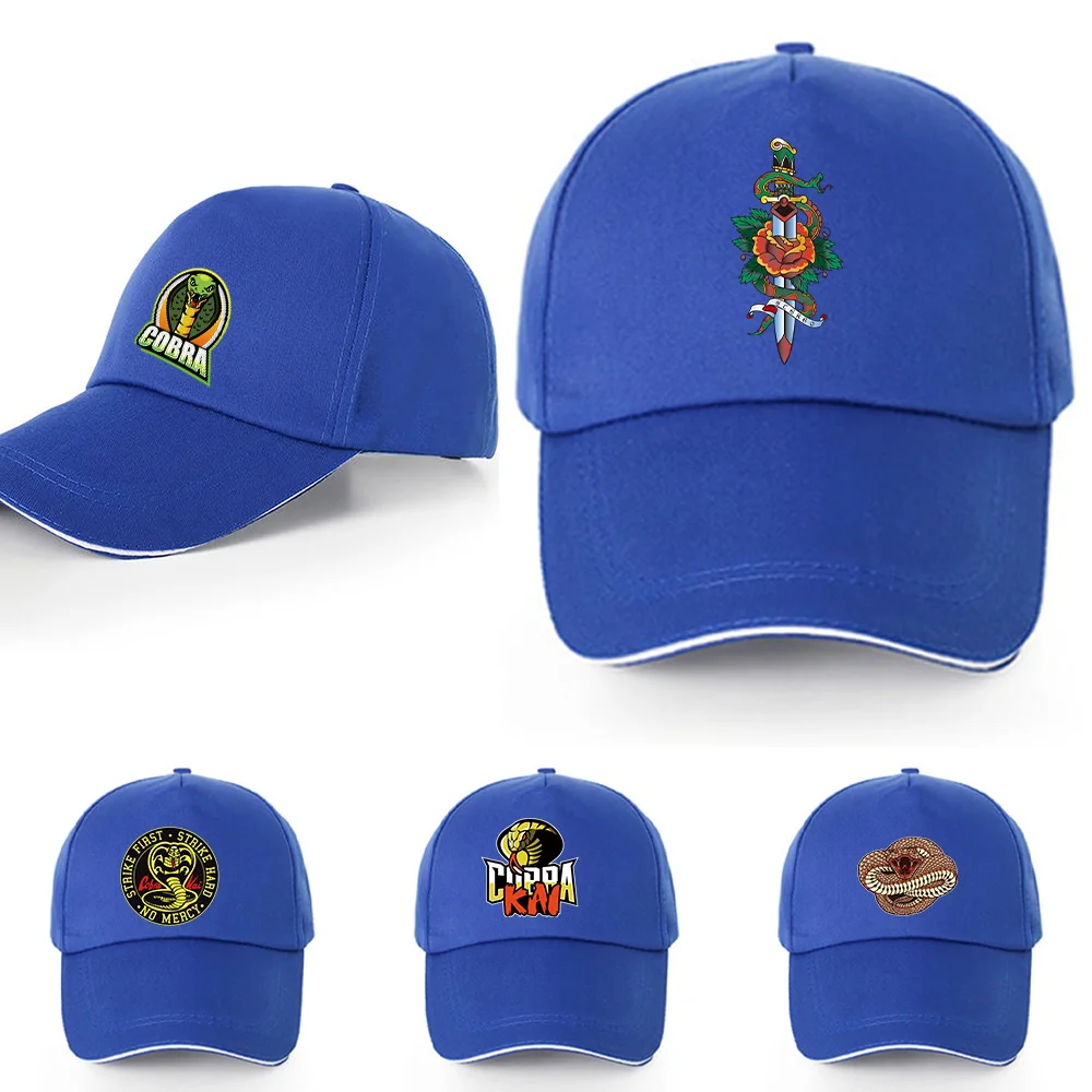 

Unisex Cap Fashion Cotton Adjustable Back Buckle Sun Hat Women Summer Sun Protection Sun Hat Cobra Print Men Street Hip Hop Caps