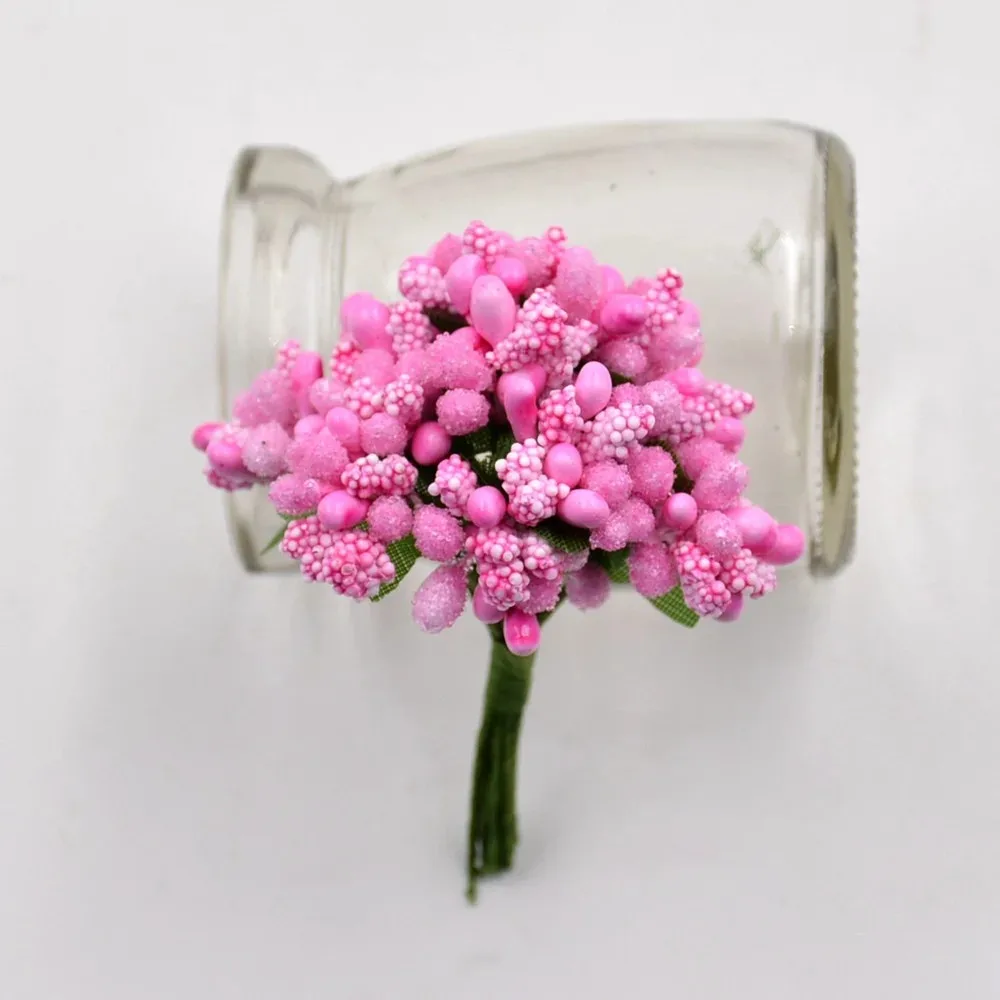 GJHL Artificial Flower 12/36/72/144 Pcs Handcraft Artificial Flowers Stamen : GJHL Artificial Flower 12⁄36⁄72⁄144 Pcs Handcraft