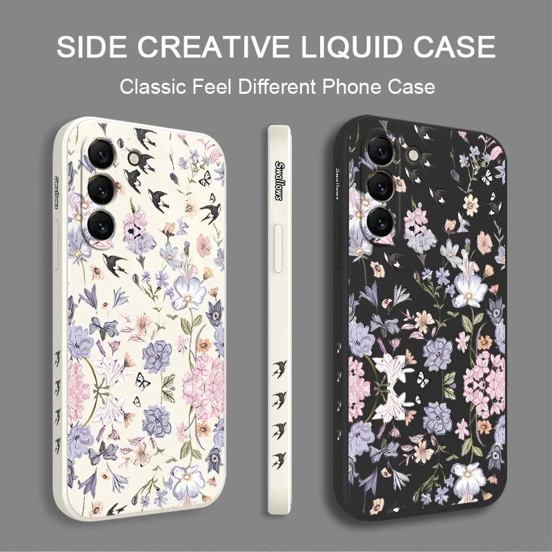 Elegant Wilted Flower Silicone Phone Case Cover