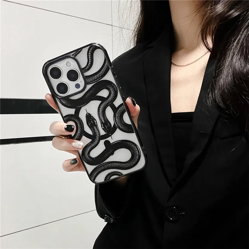 Snake viper Case for iPhone 11 12 13 14 15 16 17 Pro Max Plus Air