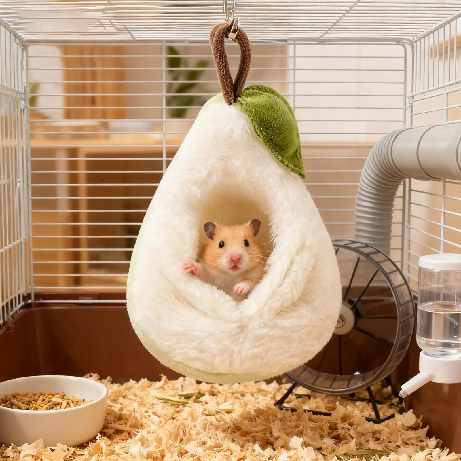 Amaca per Furetti con Gancio, Decorazione Divertente, Cuccia Calda per Cincillà, Furetti, Petauri dello Zucchero, Scoiattoli, Conigli, Gerbilli - immagine 4