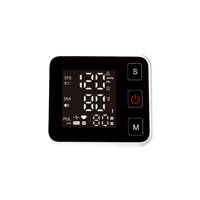 Smart Voice Automatic Tonometer Heart Rate Sphygmomanometer Touch LCD Digital Screen Home Wrist Blood Pressure Monitor