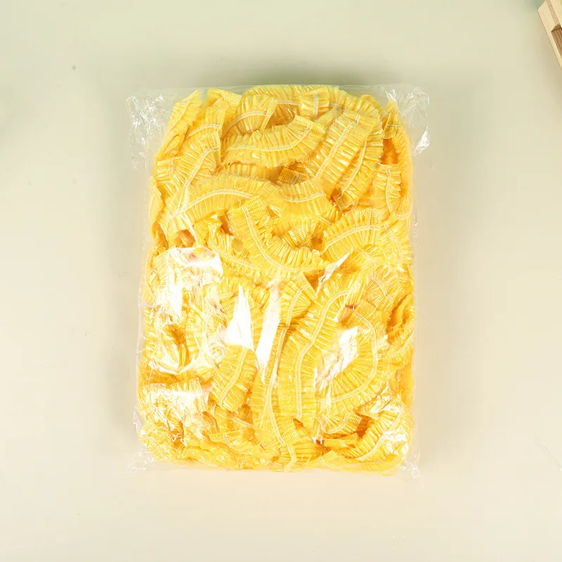 100 قطعة غطاء دش بلاستيكي للاستعمال مرة واحدة قبعا...