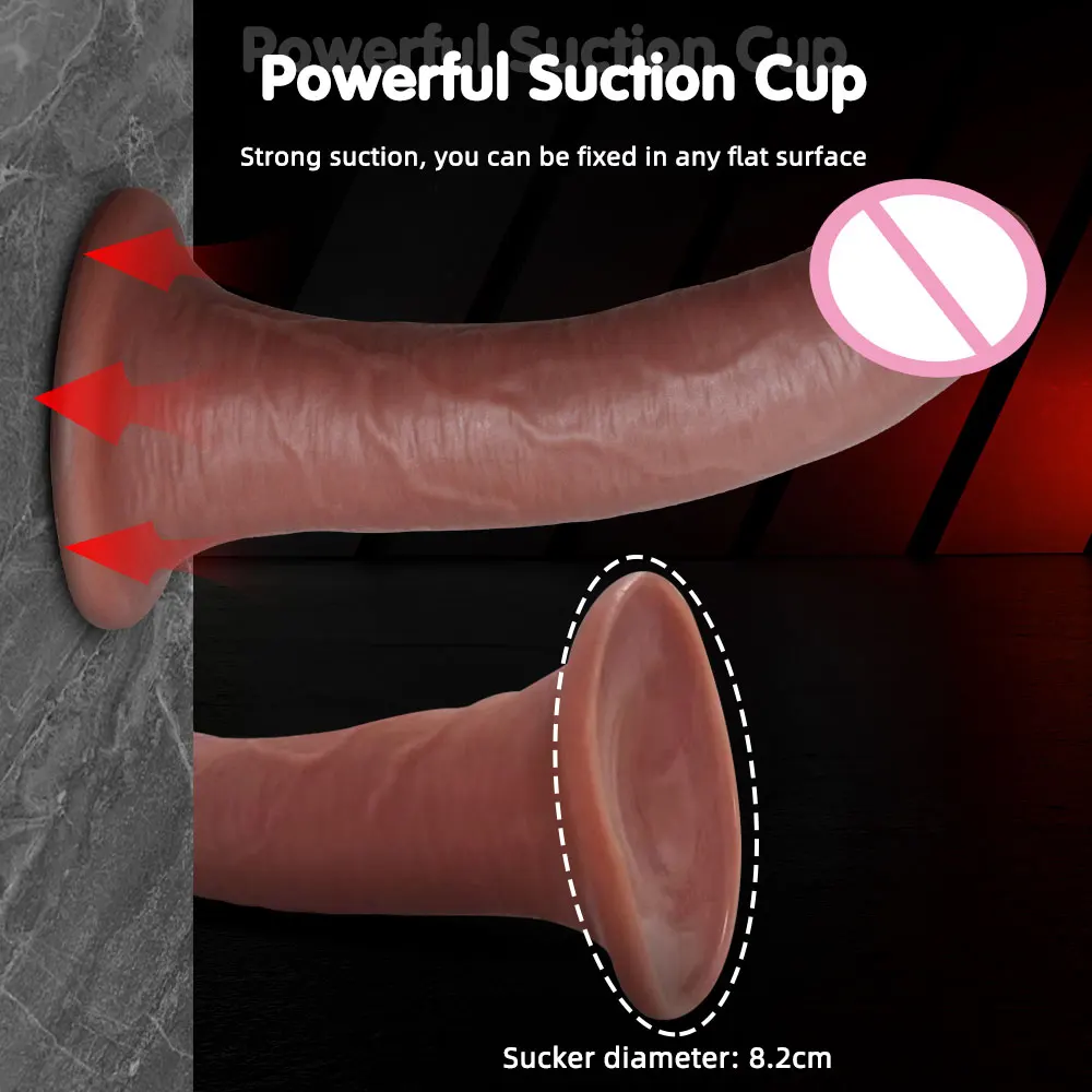 Adult Supplies Sex Toy Realistic Soft Silicone Dildo Suction Cup Male Artificial Penis Dick Woman Masturbator sex toys