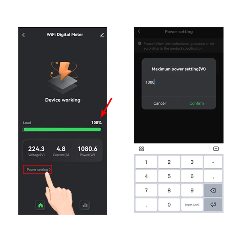 Energy Meter Tuya Smart Life WiFi 80A 1/2 Channel with Clamp App Monitor Solar Export and Import Power AC100V/240V