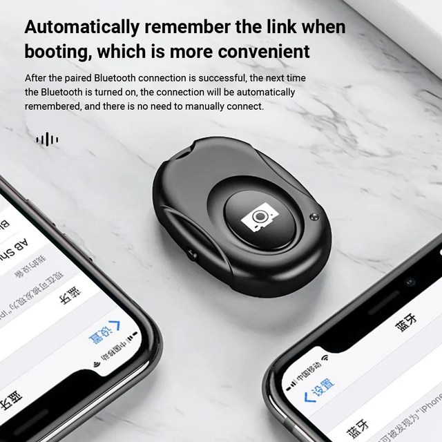Telecomando Wireless Per Fotocamera Del Telefono - Clicker Selfie A Distanza Per Foto Di Gruppo E Viaggi - Foto 9