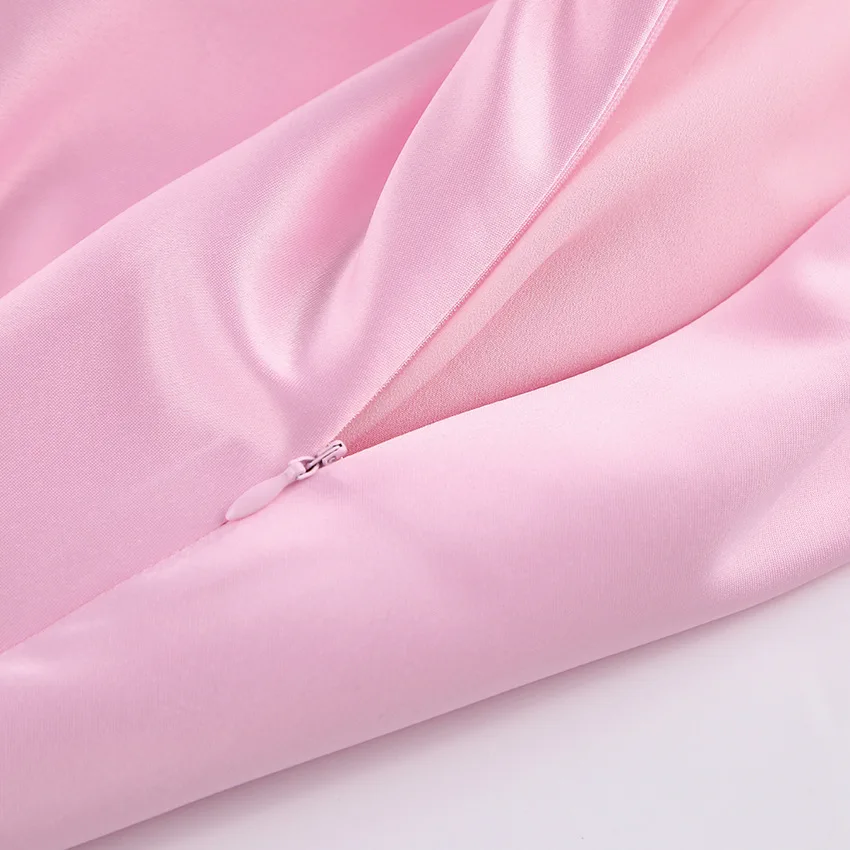 Faldas blancas elegantes de satén, faldas largas plisadas de moda para mujer, faldas de fiesta nocturnas de primavera.