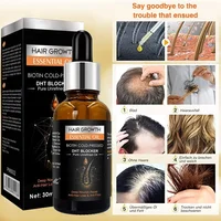 Réachat élevé, huile de croissance des cheveux, bloqueur de biotine DHT, shampoing Anti-perte, repousse, augmente la Production de shampoing, croissance des cheveux 3