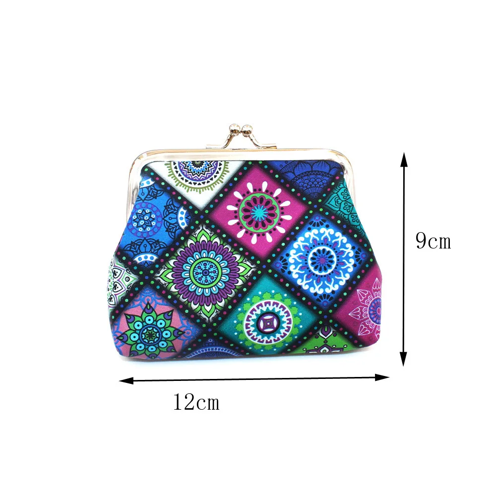 Fashion Boho Women Purse Coin Holder Wallet Money Bags Coin Key Card Wallet Zipper Change Case Purses Holder Small Pouch