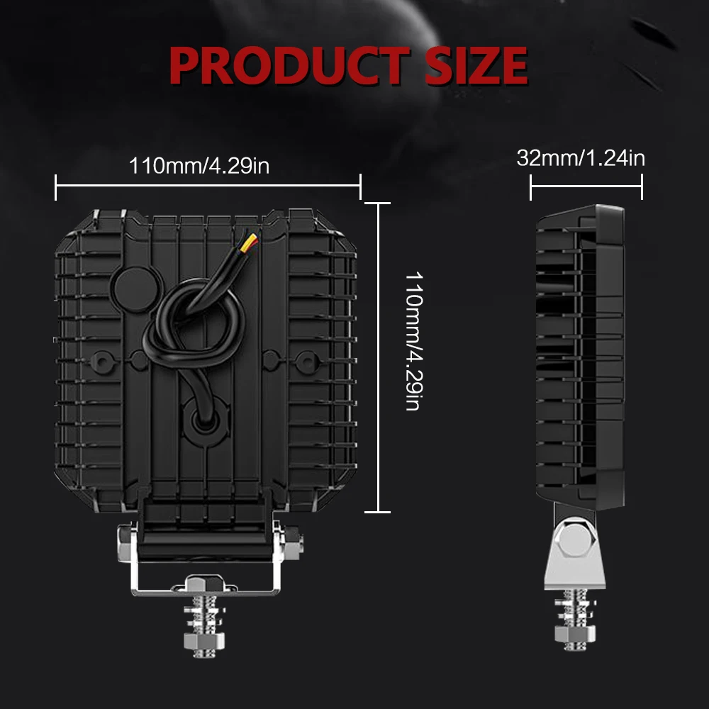 4" Work LED Headlight Light Auto Fog Light Led Light Bar Round Fog Light for Mot