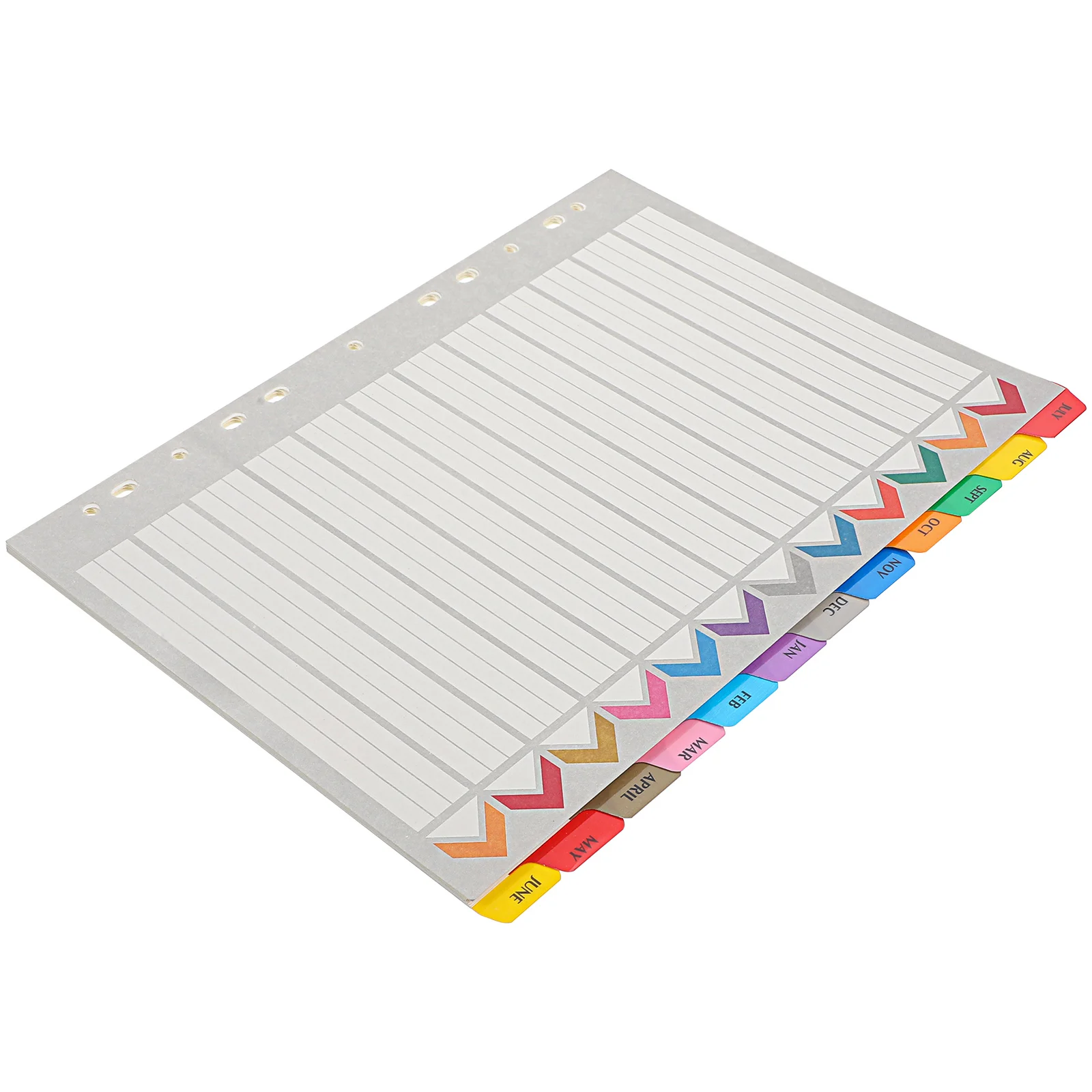 

12 Sheets Category Label Board A4 Dividers Labels Notebook Index with Tabs Leverage Classification The Paper Binder