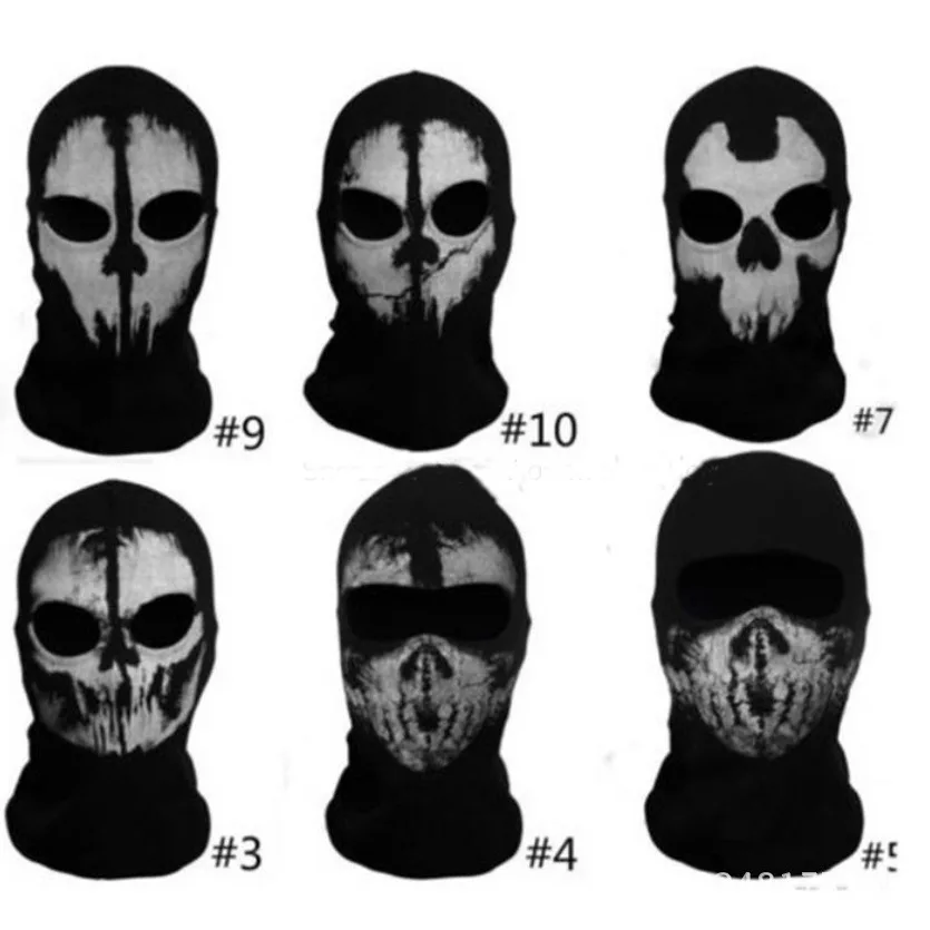 Mask Party Supplies Accs Cosplay Props Sunscreen Prevention Ghost skull Mask eye mask face mask halloween mask party masks masquerade mask 3d printed mask 3d face masks superhero mask lace masquerade mask