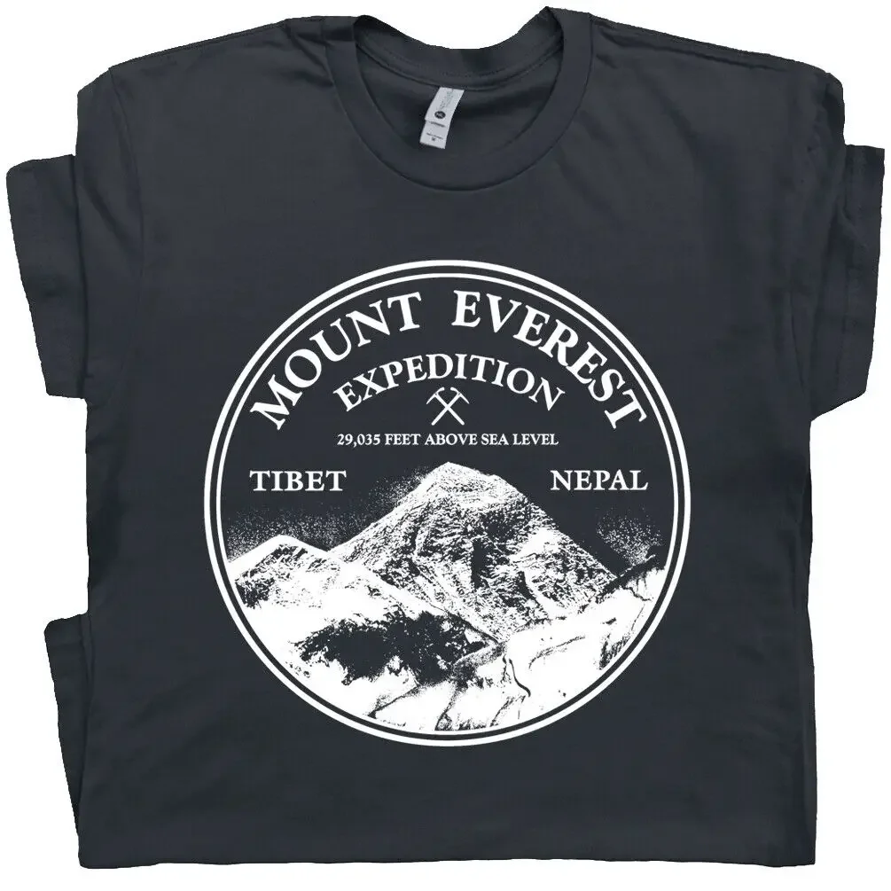 Футболка Mount Everest Mountain Rock Climbing Vintage Skiing Poster Patch Decal T