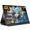 UPERFECT 4k 520Nits Portable Monitor 14.5Inch Gaming Display USB-C HDMI Work Home Office Travel Second Screen For Laptop MacBook