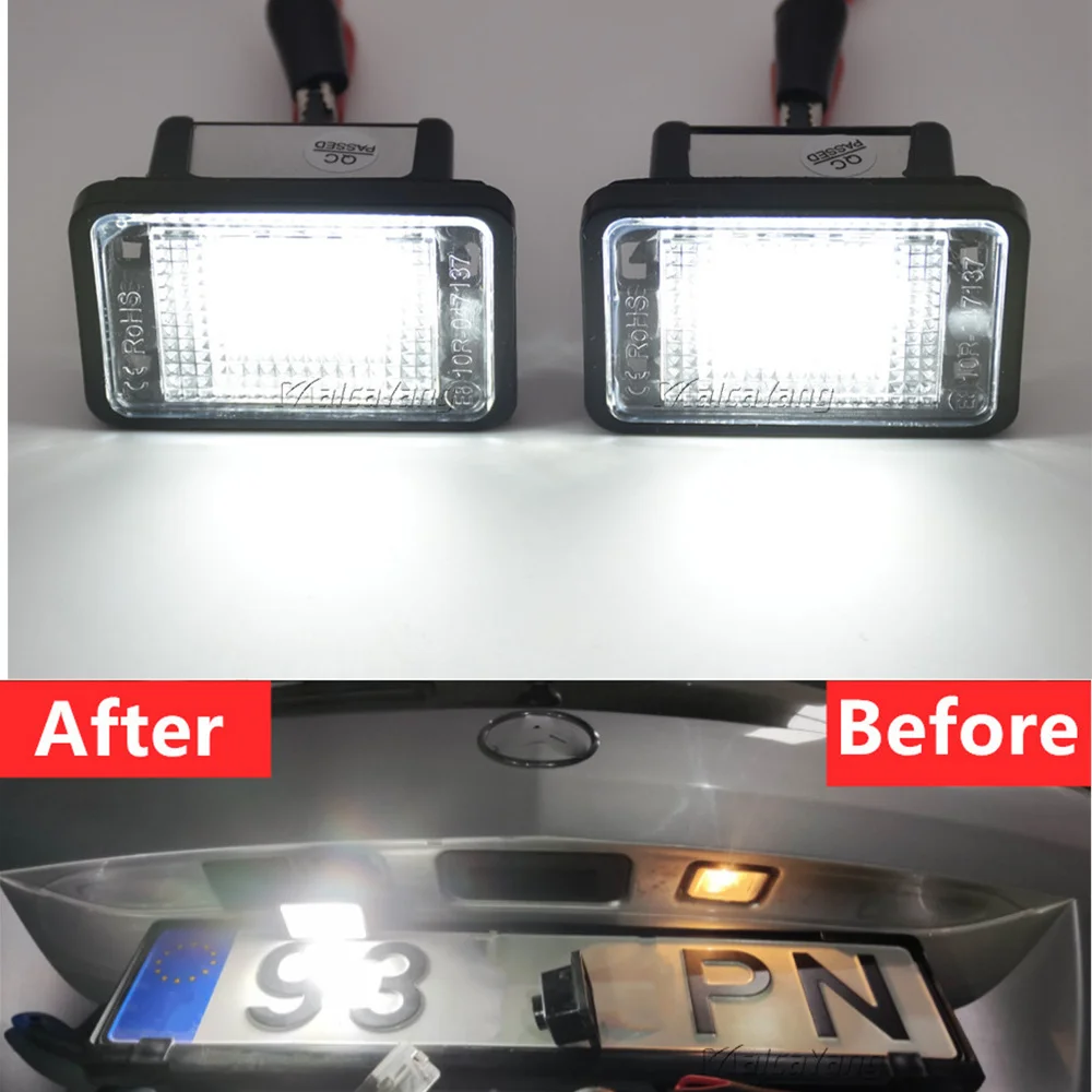 2PCs CANbus 흰색 Led 후면 번호 번호판 조명 메르세데스-벤츠 GL M..