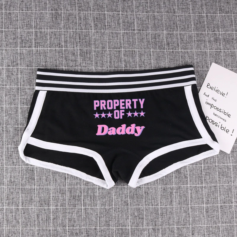 PROPERTY OF Star DADDY Sexy BoyShort Hot Panties for Women Cute Cotton Underwear Girls Comfortable Short Ladies Underpant