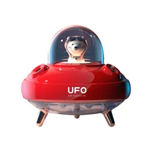 

Dual Nozzles UFO Humidifier Desktop Air Humidifier Cute Planet Bear LED Light Ultrasonic Aroma Essential Oil Diffuser