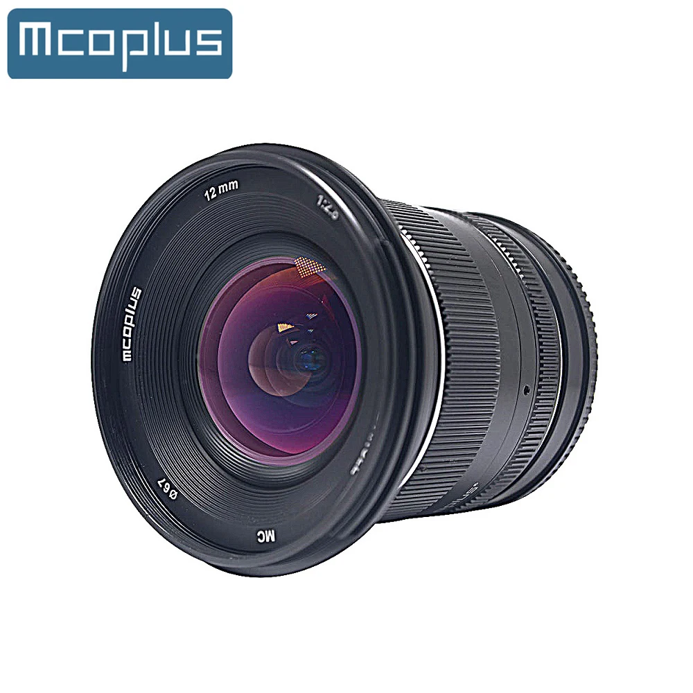Mcoplus 12Mm F2.8 Obiettivo Fisso Manuale Grandangolare Per Canon Ef-M Mount/Per Sony E Mount/Per Micro 4/3 M4/3 Mirrorless Camera Aps-