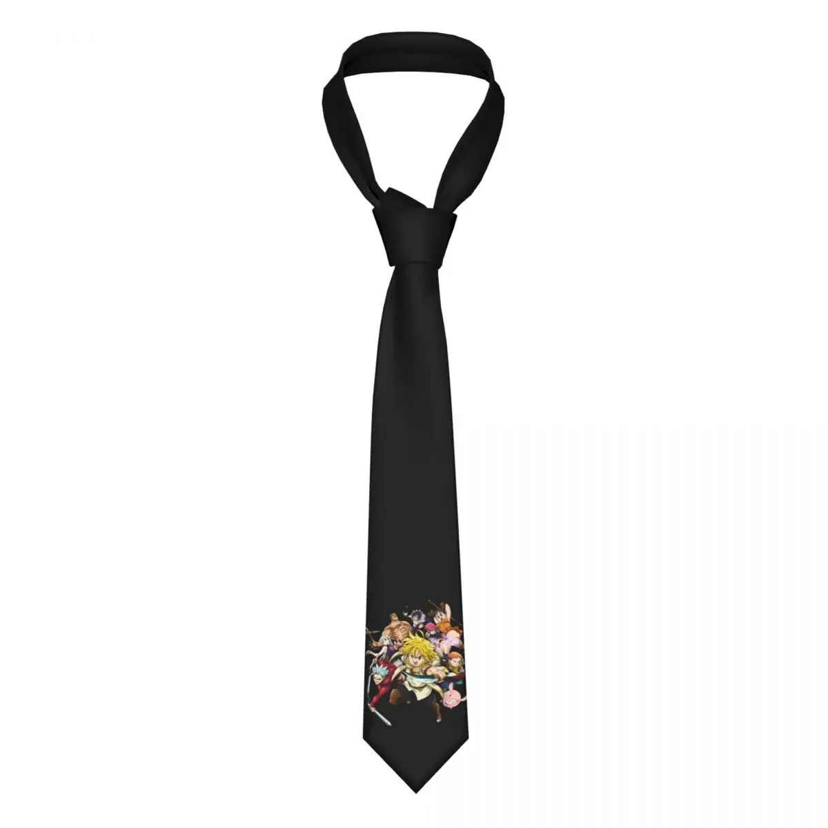 

The Seven Deadly Sins Necktie Men Polyester 8 cm Classic Elizabeth Liones Neck Ties for Men Accessories Gravatas Business