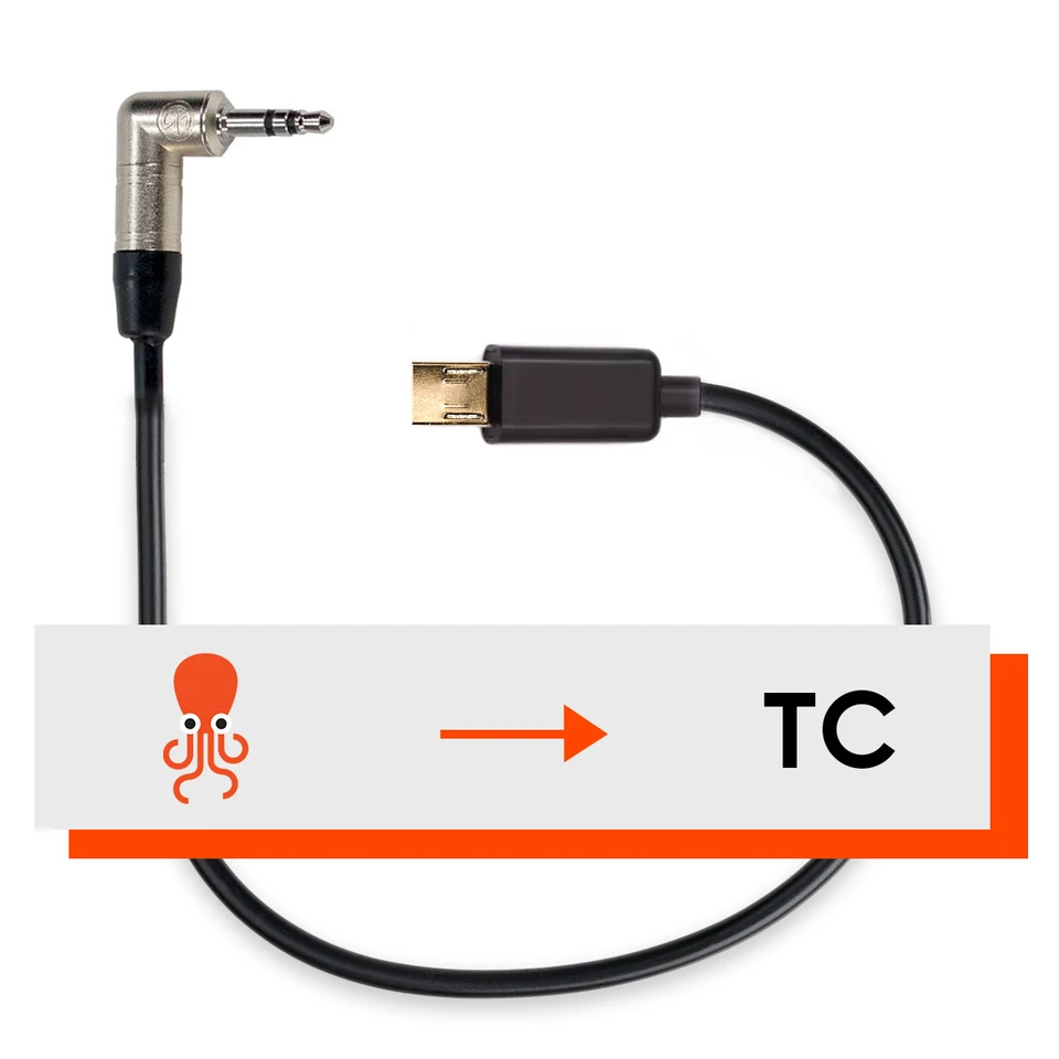 Alvin's Cables Tentakel 3,5 mm TRS naar BNC tijdcode kabel