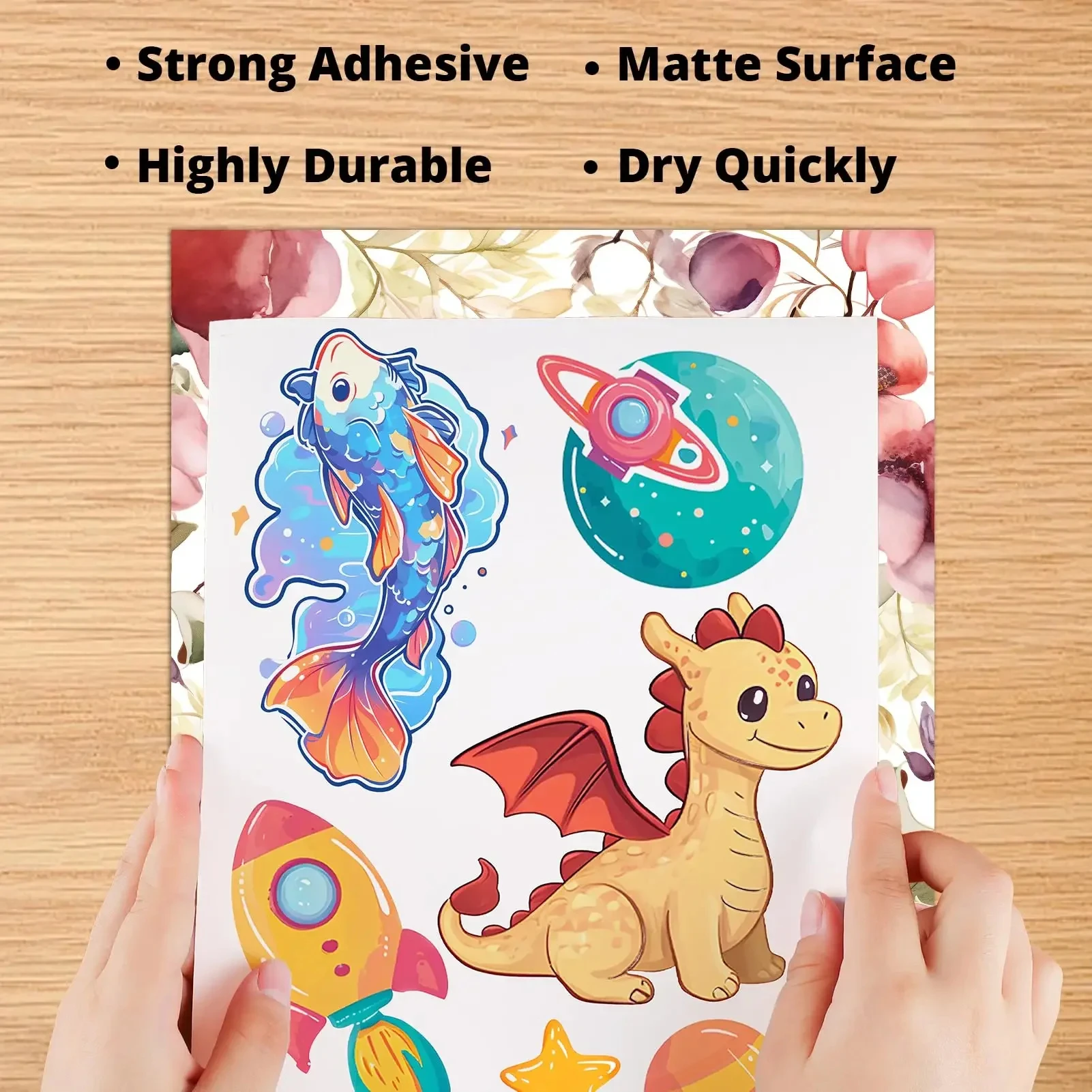 Matte & Glossy Printable Labels A4 - Self-Adhesive White/Kraft Paper for All Printers