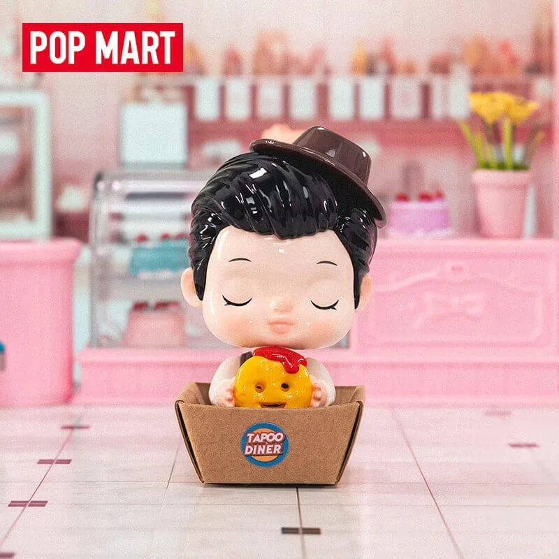 POP MART Tapoo Retro Diner Series Caja Sorpresa Juguetes Caja Misteriosa Mistery Caixa Figura de Acción Surpresa Lindo Modelo Regalo de Cumpleaños