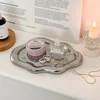 Jewelry Dish Creative White Cloud Shape Ceramic Plate Carving Plaster Decor Watch Keys Tray Holder Household Storage Ornament 1