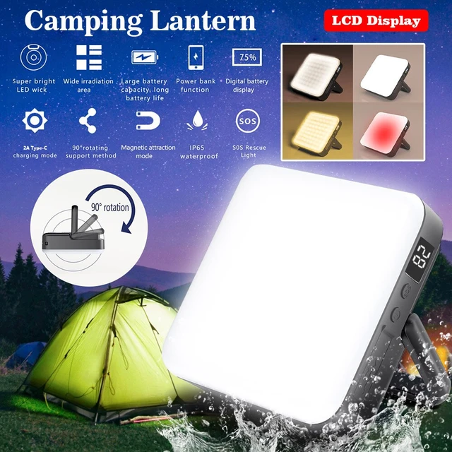 Portable Rechargeable Camping Tent Lights / Battery Operated Outdoor  Lanterns