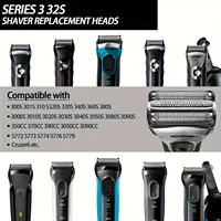 32S Series 3 Replacement Head for Braun S3 Shaver3000s,310s,3040s,3050cc,3010s,3070cc,3080s,3090s,350cc-4,370cc-4,380s-4,3090cc 2