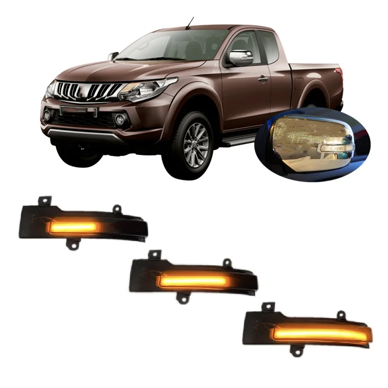 

for Mitsubishi L200 Sportero Triton Strada KB4T KL1T KL2T KB8T KB9T KK1T 2005 - 2015 Dynamic LED Blinker Turn Light Signal Lamp