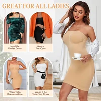 Sous-robe sans bretelles pour femmes, sous-robe, contrôle du ventre, Camisole modelant le corps, Corset Sexy, sous-vêtements amincissants 4