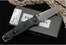 

D2 Blade Tactical Folding Knife Nylon Glass Fiber Handle Benchmade 537 Outdoor Survival Self Defense Pocket Military Knives