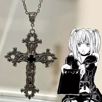 Y2K Punk Crystal Big Cross Pendant Necklaces for Women Men Gothic Irregular Cross Clavicle Chain Necklaces Aesthetic Jewelry 1