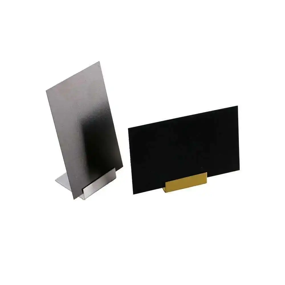 Ins Metal Copper Gold Sign Stand Desk Label Holder Stand