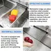 33x22 Drop in Kitchen Sink with Waterfall Faucet Single Bowl 16 Gauge Stainl 4