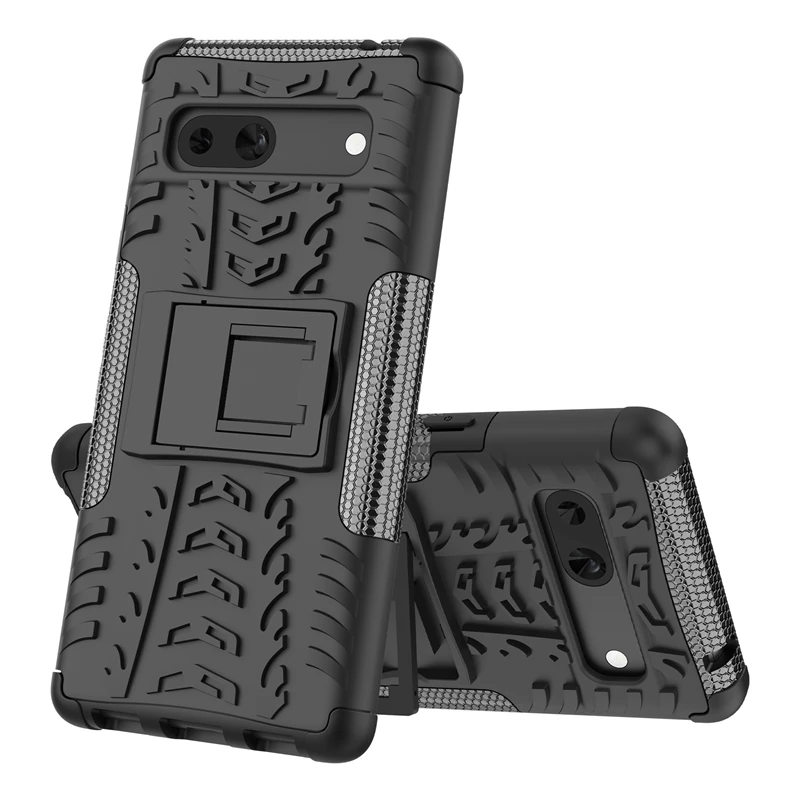 

For Google Pixel 7A Case For Pixel 7A Cover Armor Silicone Rubber Anti drop Phone Stand Protector Case For Google Pixel 7A Case