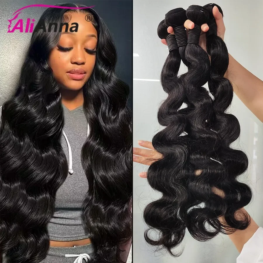 Body Wave Bundles Human Hair Brazilian Hair Extensions For Women 36 38 40 Inch Human Hair Bundles Brazilian Hair Weave Bundles