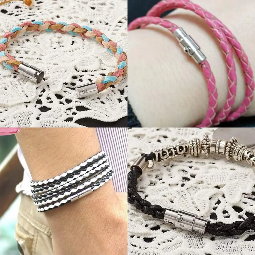 Magnetic Clasps 5pcs Bracelet Cord End Caps Jewelry Craft Supplies