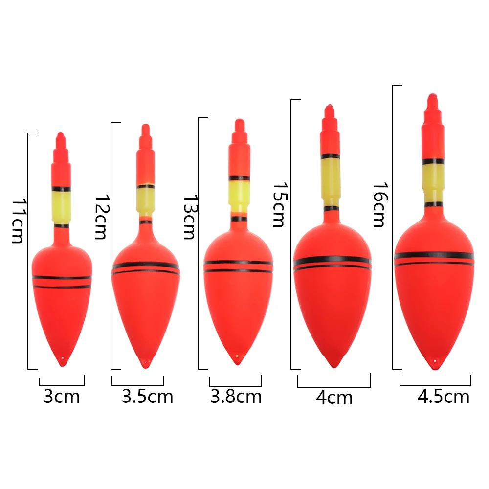 Description Picture 3 of item5Pcs/Set Big Belly Fishing Float EVA Foam Plastic Balls Stopper Buoy Bobber Sea Rock Fishing Striking Floats Fishing Tackle Tool