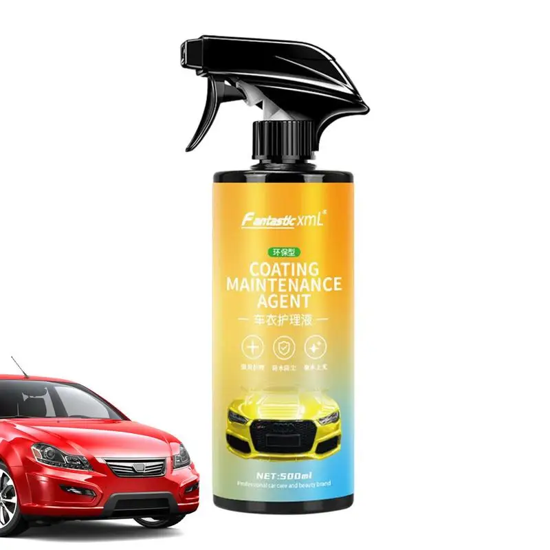 Car Coating Spray 16.9oz Liquid Ceramic Car Coating Auto Cleaner Agent Kit Anti-Scratch Anti-stain Decontamination For Travel 10ml car headlight repair coating solution repair kit oxidation rearview coating anti scratch liquid headlight cleaner cars care